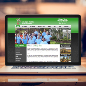Village Palms Rebranding - Website before