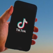 Social media- TikTik log on cell phone