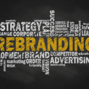 Rebranding- word collage on rebranding