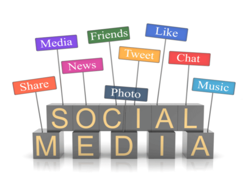 Social Media- like-follow-share-news-photos-chat-music-friends
