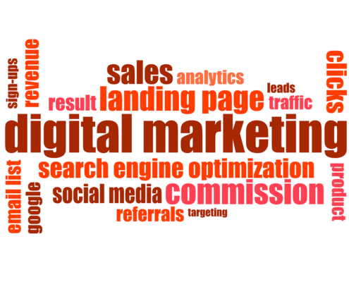 Digital Marketing - word collage related to digital marketing