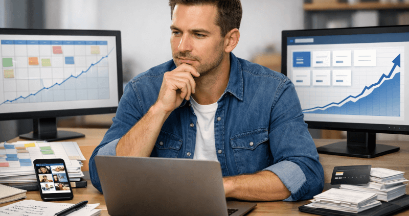 organic vs. paid marketing ads